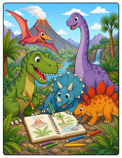 Dinosaur Coloring Pages
