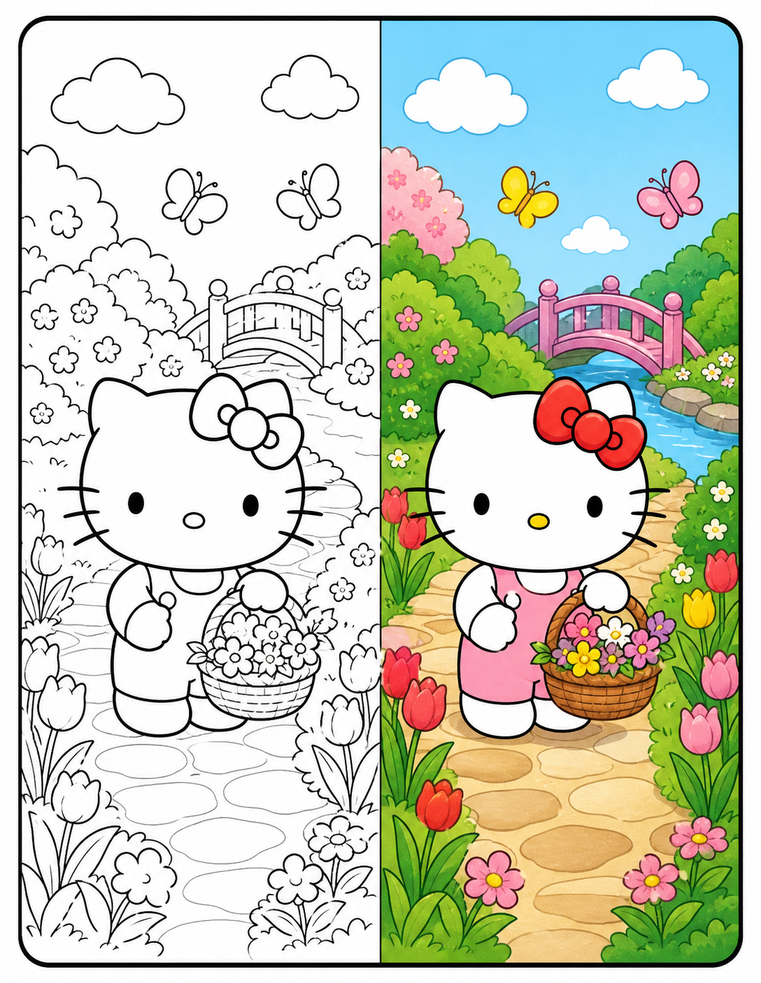 Kitty Coloring Pages